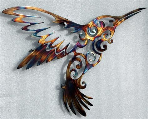 Large Hummingbird Metal Wall Art Metal Wall Decor