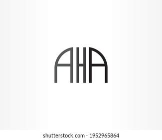 Aha Vector Line Logo Design Icon Stock Vector (Royalty Free) 1952965864 ...