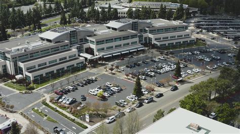 Drone flight over Kaiser Permanente hospital in Sacramento during the ...