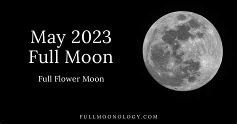 Full Moon May 2023: The Full Flower Moon - FullMoonology