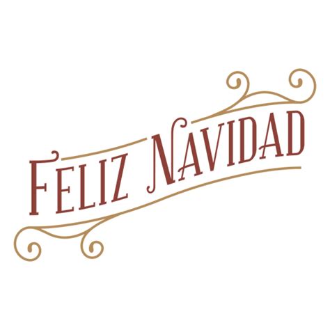 Feliz Navidad Badge Banner PNG & SVG Design For T-Shirts