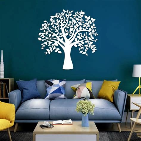 Beautiful Tree Design Wooden Wall Hanging, Living Room Wooden Wall ...