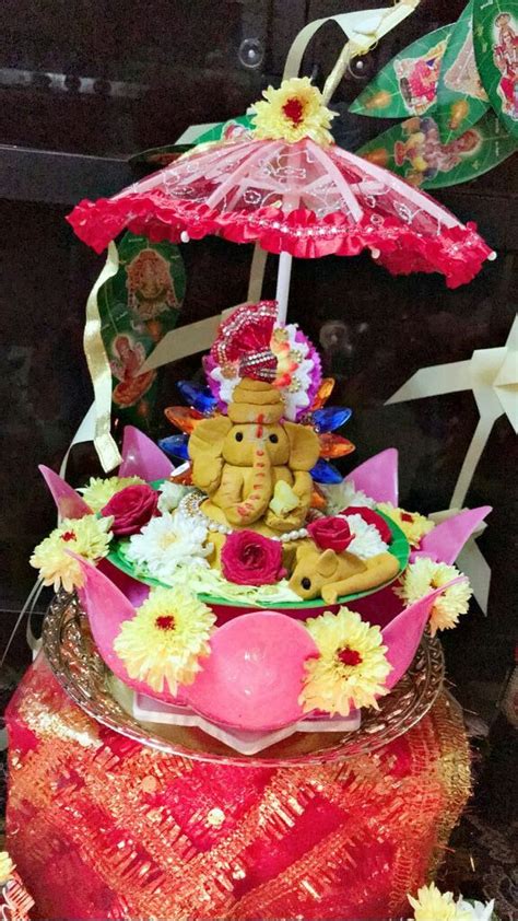 Vinayagar chathurthi celebration 🌻🌹🌻 | Festival decorations, Ganesha ...