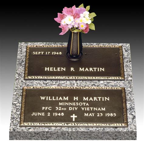 Veteran Companion Bronze Grave Marker II | Grave marker, Headstones ...