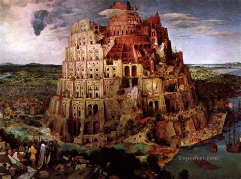 The Tower of Babel Flemish Renaissance peasant Pieter Bruegel the Elder ...