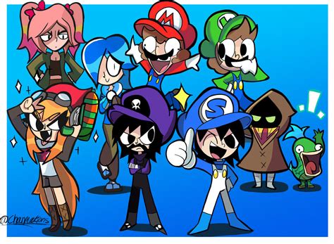 The SMG4 Crew by Chanmations on DeviantArt