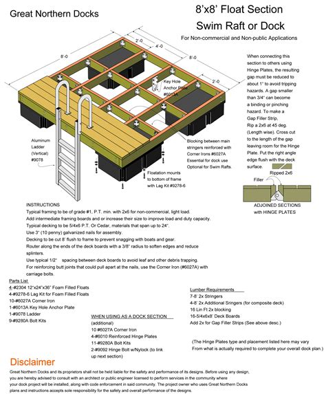 Dock Plans - Great Northern Docks | Floating dock, Floating dock plans ...