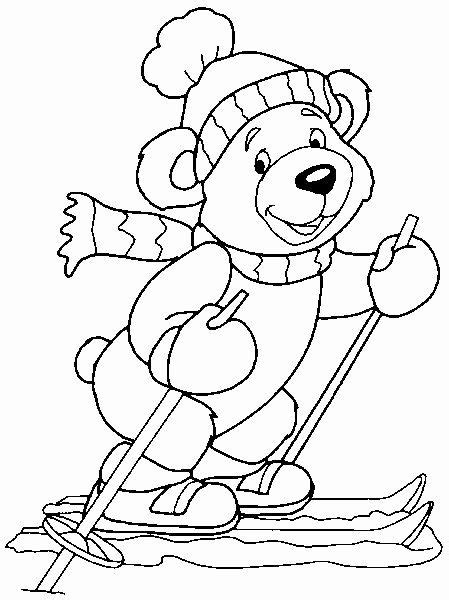 Winter Animals Coloring Pages Unique Djur Målarbilder För Barn ...