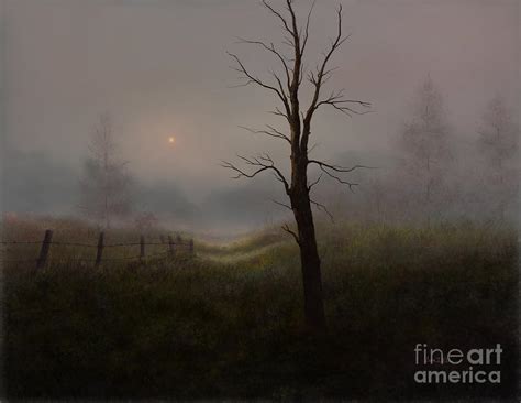 Foggy Woods Painting by Sena Wilson - Fine Art America