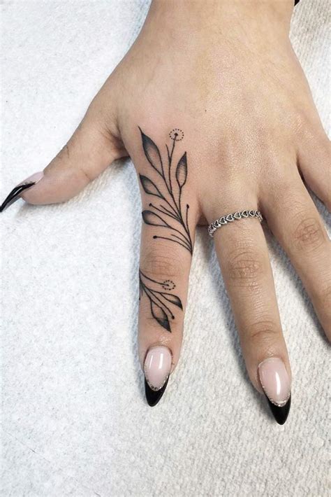 Details 78+ flower finger tattoos super hot - in.coedo.com.vn