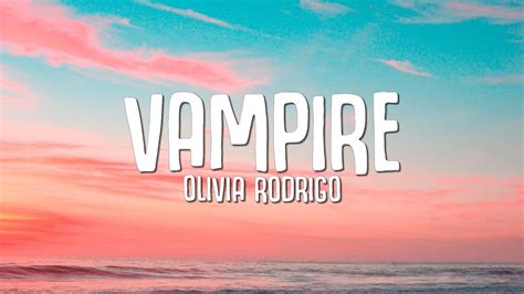 Olivia Rodrigo - vampire (Lyrics) Chords - Chordify