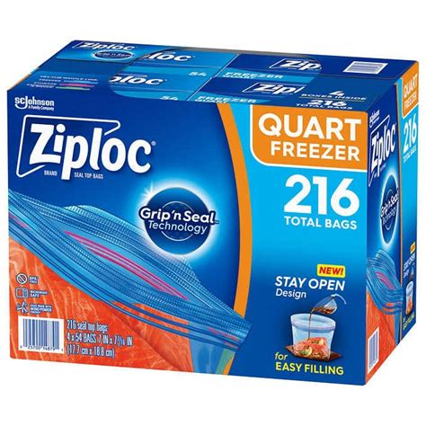 Ziploc Quart Freezer Bags Costco Online | aria-database.com