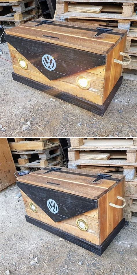 Pallet storage box ideas | Pallet storage, Pallet, Wood pallets