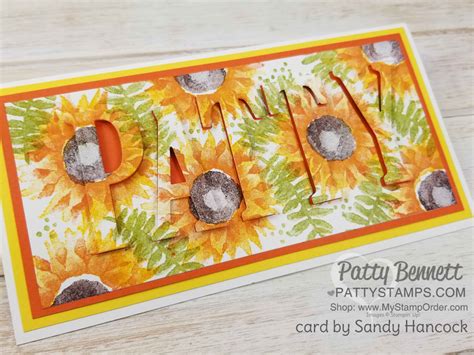 Large Letter Alphabet Card Ideas - Patty Stamps