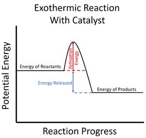 Exothermic Reaction With Catalyst