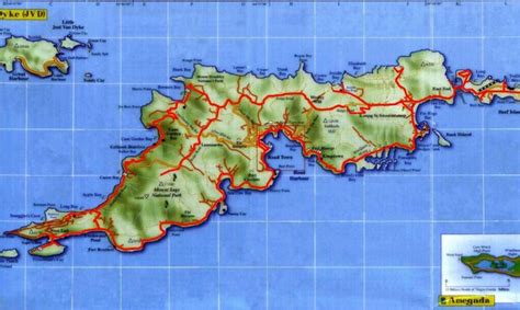 Tortola Island Map - Tortola Island British Virgin Islands • mappery