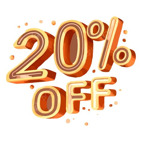 Discount Offer 20 Off Level Or Icon Transparent Image For Marketing ...