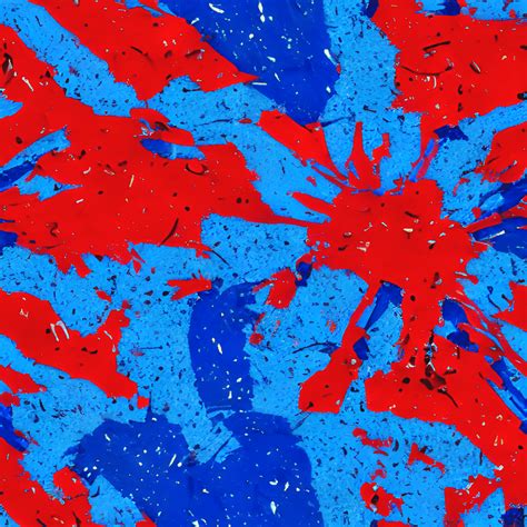 Red White and Blue Paint Splatter Pattern · Creative Fabrica