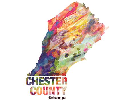 Chester County Sticker Design by Kat Phillips on Dribbble