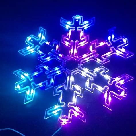 LED RGB Snowflake Lights | Snowflake lights, Lights, Snowflakes