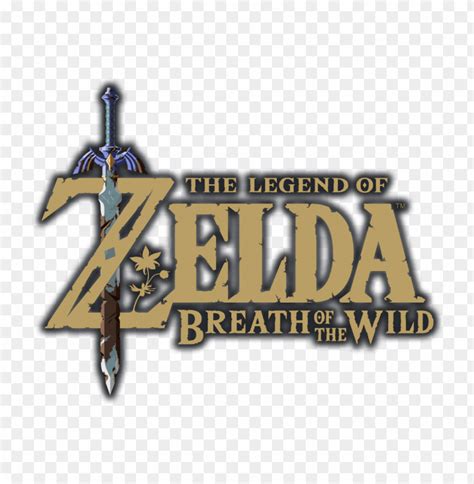 The Legend Of Zelda Breath Of The Wild Logo With Outline - Zelda Breath ...