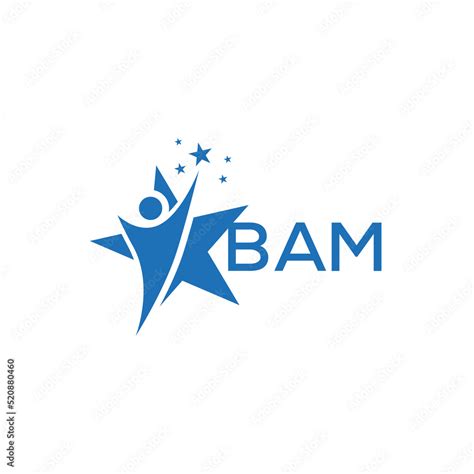 BAM Letter logo white background .BAM Business finance logo design ...