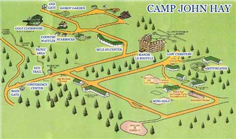 Baguio tourist spots map