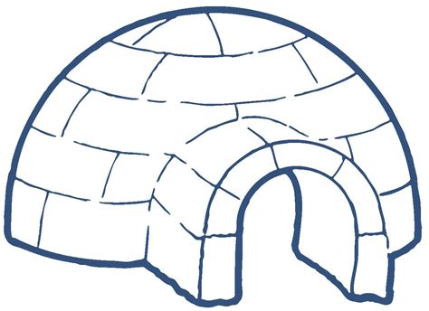 Igloo Coloring Page Preschool | Paintcolor Ideas Fits The Bill