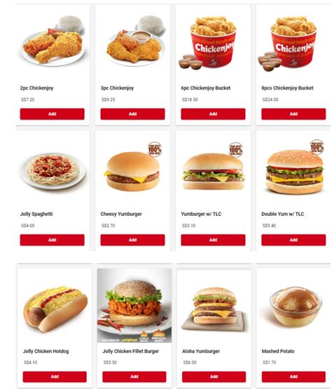 Jollibee Menu Singapore & Latest Prices 2024