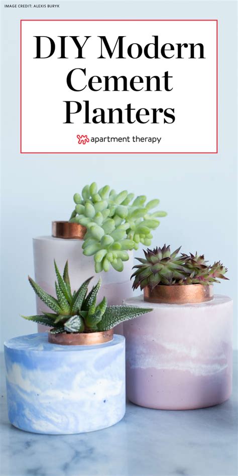 How to Make Modern Cement Planters | Apartment Therapy