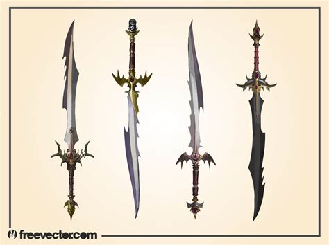 Fantasy Swords Vector Art & Graphics | freevector.com