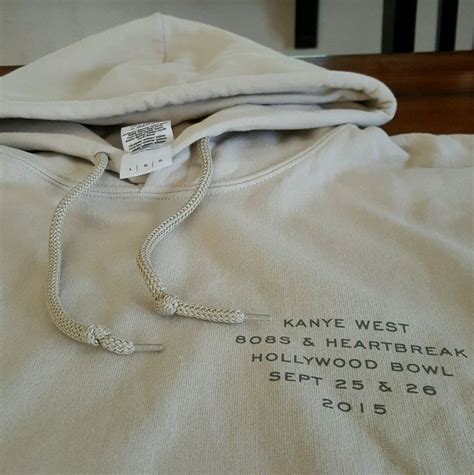 YEEZUS TOUR MERCH KANYE WEST 808S & HEARTBREAK HOLLYWOOD BOWL HOODIE SZ ...