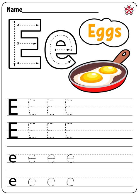 Letter E Worksheets For Kindergarten and Preschool. TeachersMag.com