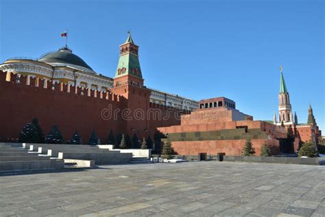 Lenin s Mausoleum. stock photo. Image of pyramid, square - 61816184