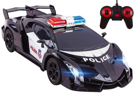 Police RC Car Super Exotic Large 12" Remote Control Sports Car with ...