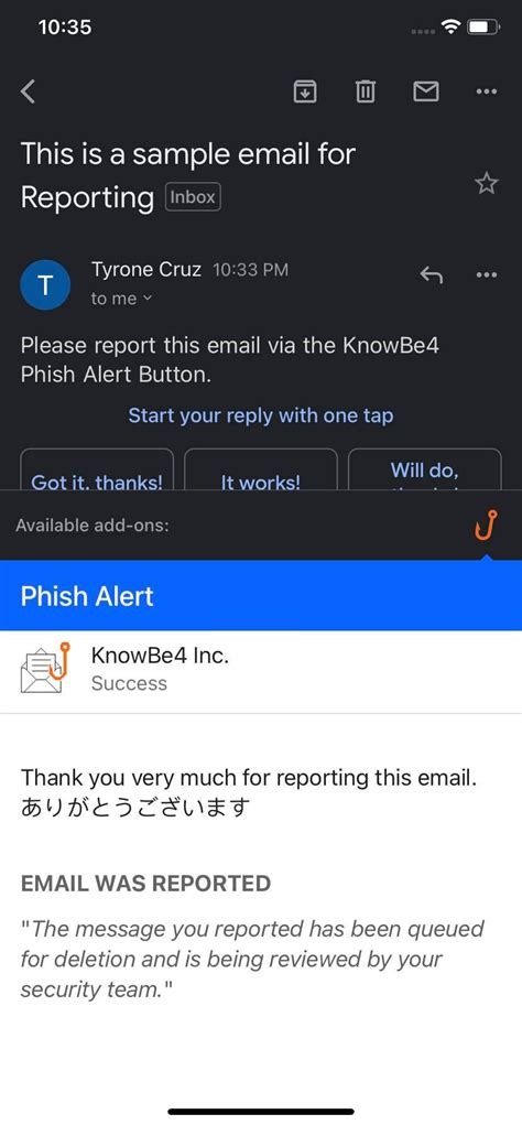 How to Use the Gmail Add-on Phish Alert Button (PAB) – Knowledge Base