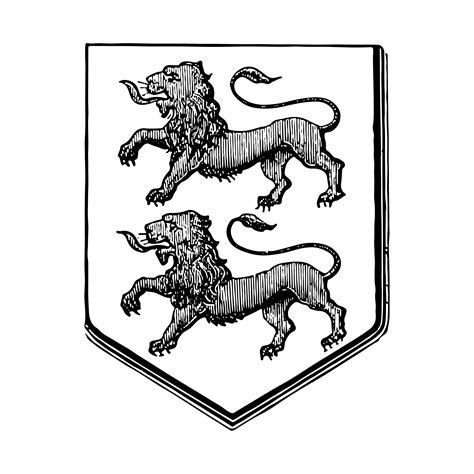 Heraldic Lion Crest