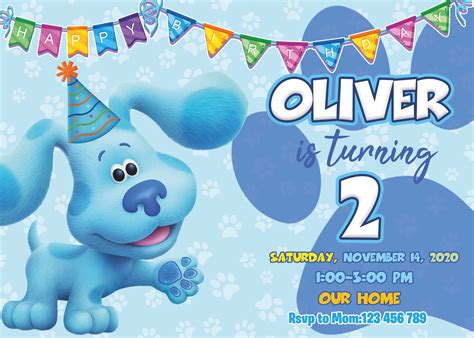 Blues Clues Birthday Invitationblues Clues Birthday ...