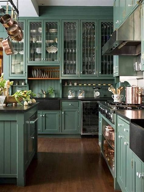 Green Kitchen Cabinets Farmhouse at Matthew Cleary blog