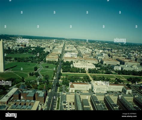 Aerial view looking north across National Mall, Washington, D.C Stock ...