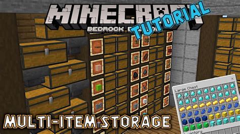 Minecraft automatic storage system