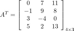 Rectangular Matrix - Definition, Properties, Operations, Examples