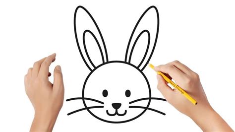 How to draw a rabbit bunny face easy step by step | Drawing for kids ...