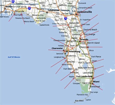 Map Of Panama City, Florida And Surrounding Towns | Maps Of Florida