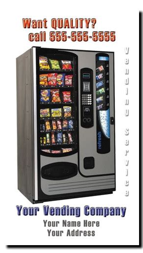 Vending Route Business Cards | Snack Machine Vending Business Cards ...