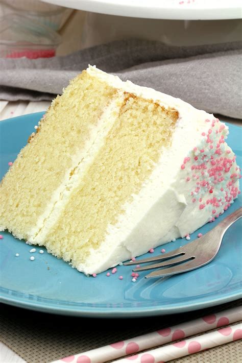 Vanilla Cake With Whipped Cream Cheese Frosting | Sweet Spicy Kitchen