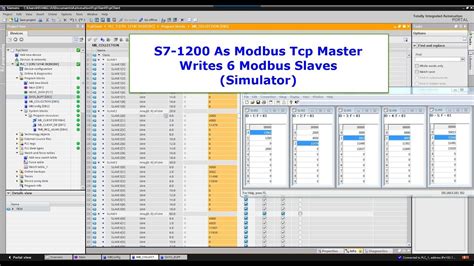 💢 S7-1200/S7-1500 As Modbus Tcp Master Writes To 6 Modbus Slaves ...