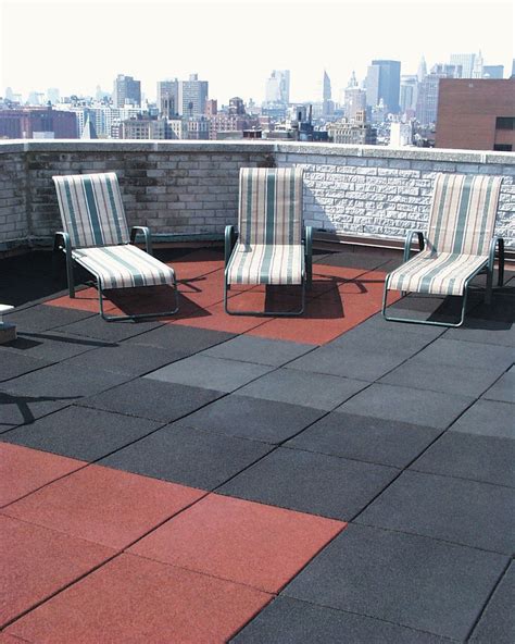 No Fault's rubber safety tiles are ideal for patio area s and rooftop ...