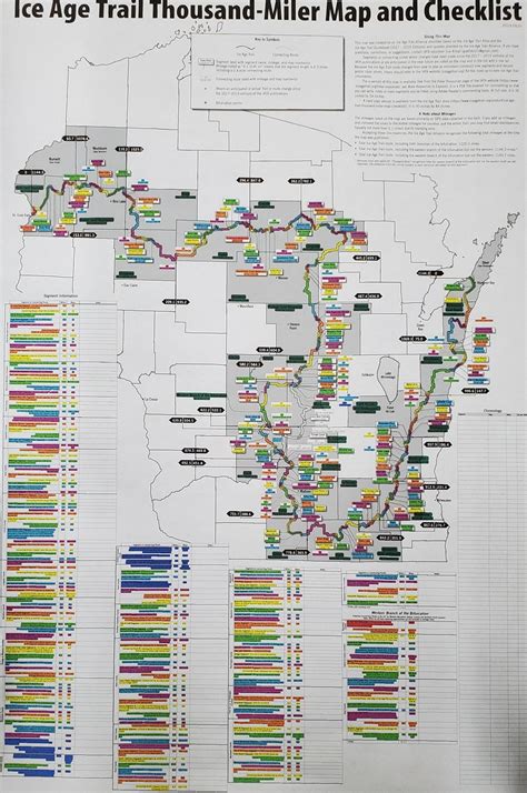 Ice Age Trail Section Map | Ice age trail, Ice age, Map