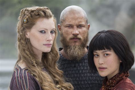 Vikings Season 4 Aslaug, Ragnar Lothbrok and Yidu Official Picture ...